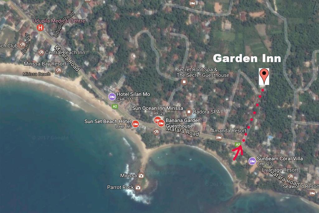 Garden Inn Mirissa Eksteriør bilde
